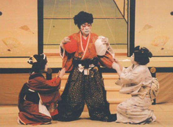 国見歌舞伎の様子