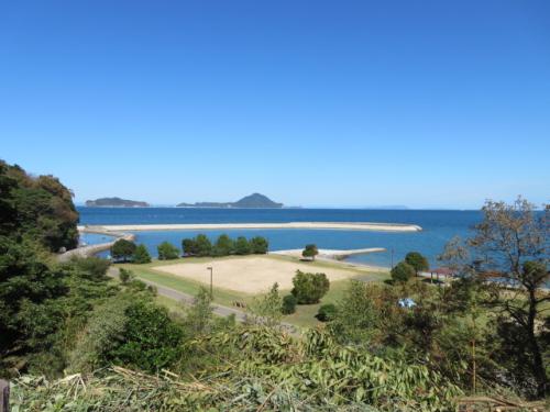 権現崎キャンプ場　東屋からの景色