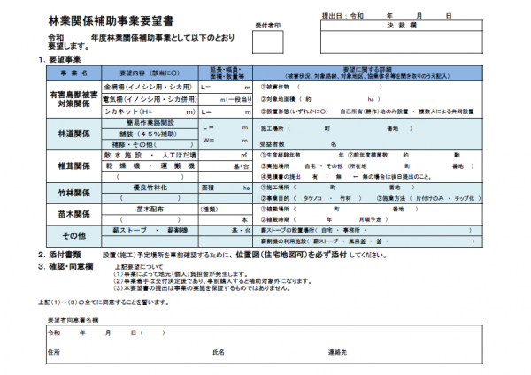 要望書概要