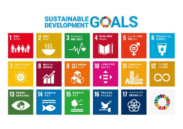 SDGｓの１７個のアイコン画像