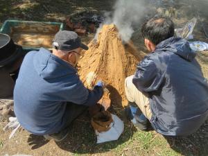 土器づくり講座２(雲南焼きで焼き上げました)