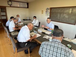 竹田津地区市政懇談会の様子