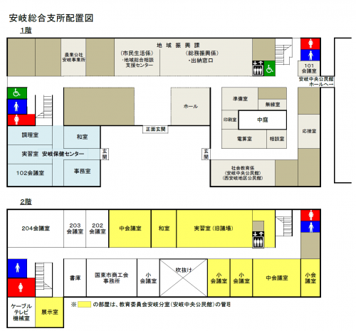 安岐総合支所配置図