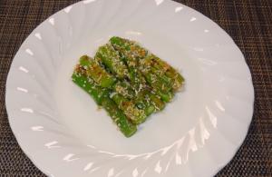 アスパラのごまドレグリル
