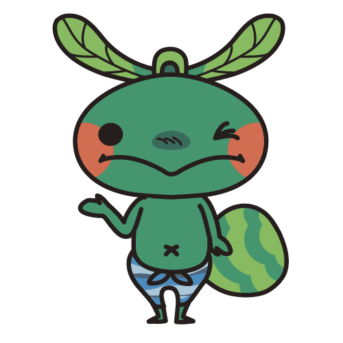 さ吉くんウインクイラスト