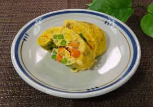 ミックスベジタブルの卵焼き