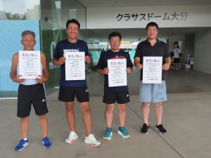 4×100ｍリレーメンバーの記念写真