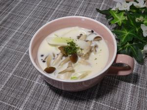 長ねぎのクリームスープ