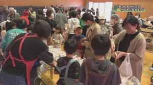 竹田津公民館祭りでの物販の様子