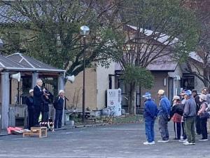 市長があいさつを申し上げています