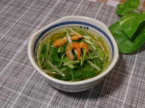 レンジで簡単！水菜の煮びたし