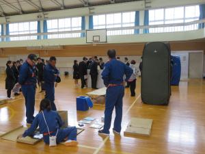 避難所開設体験1