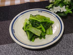 小松菜のにんにく炒め