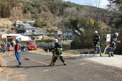 放水待機の様子