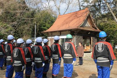 訓練終了式の様子