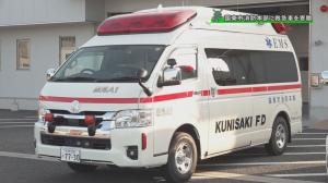 寄贈された救急車