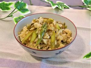 アスパラの炊き込みご飯