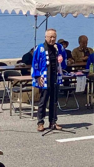 市長があいさつを申し上げています