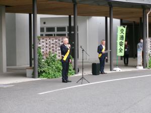 市長があいさつを申し上げています