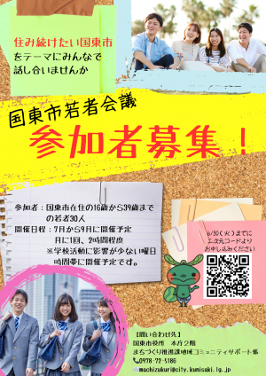 国東市若者会議のポスター
