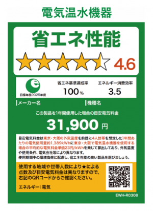 例 省エネ性能を示した画像