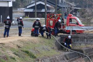 ホースの接続の様子